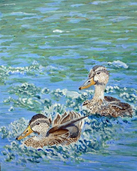 Duck Wash by Susan Swapp, Acrylic