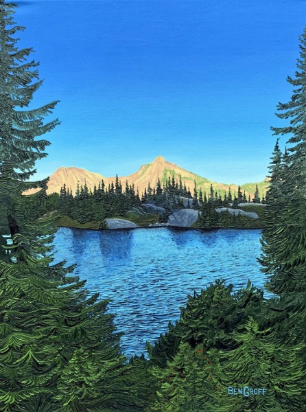 Rampart Lakes by Ben Groff, Oils