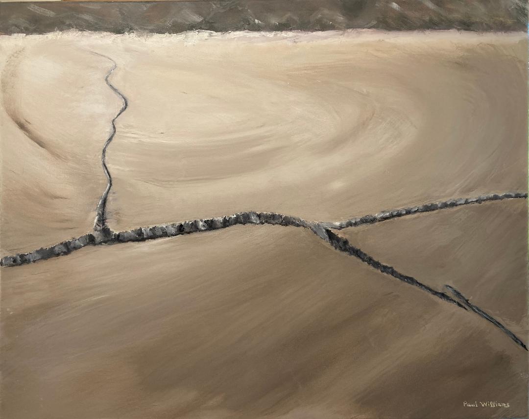 Summertime Dry Lake by Paul Williams, Acrylics