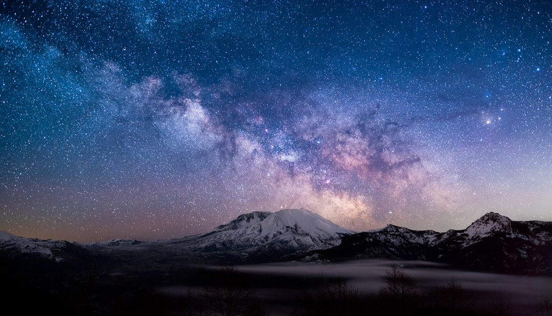 Mt St. Helens Milky Way by Kuria Jorissen, Astrophotography
