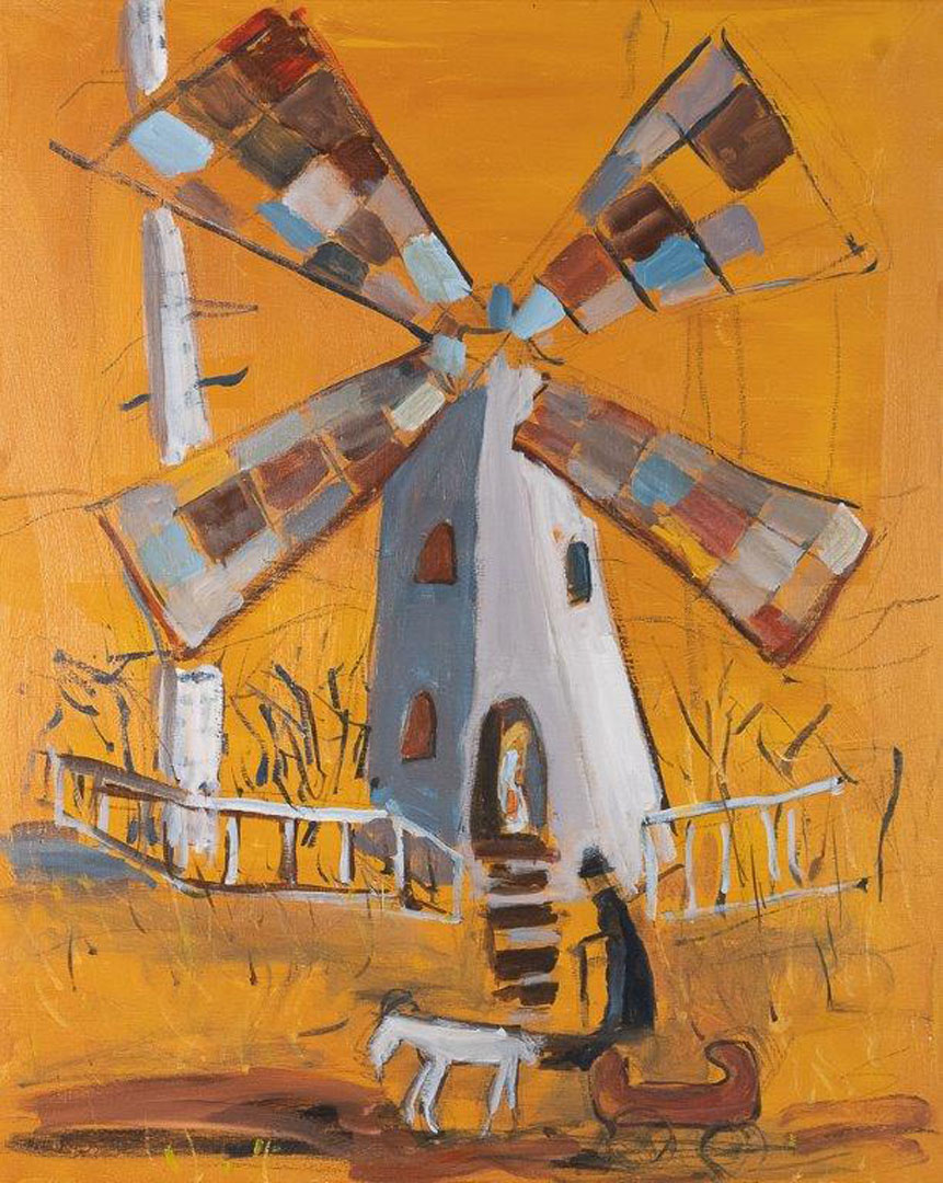 Windmill by Jurate Harrison, Acrylics