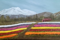 Tulip Fields by Theresa Williams, Acrylic