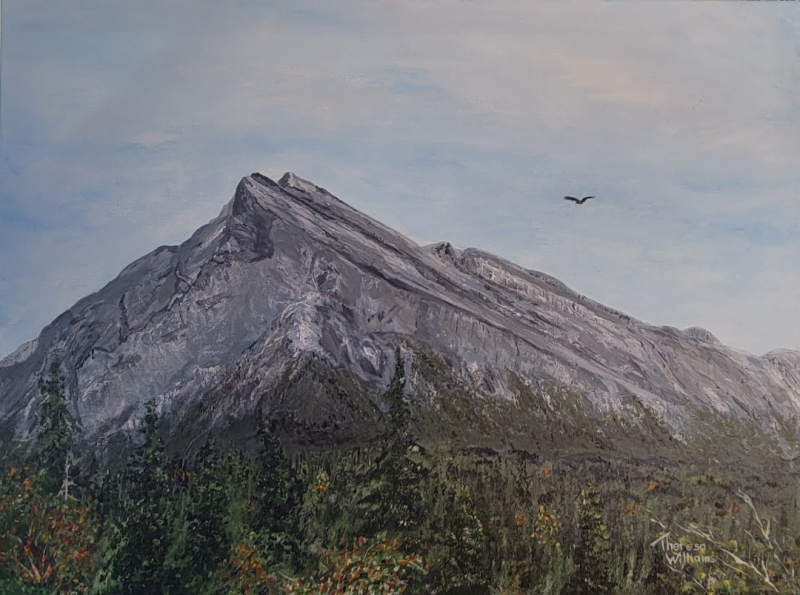 Mount Rundle by Theresa Williams, Acrylic