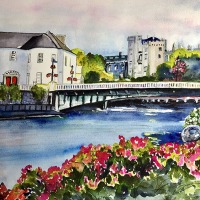 Over-The-Bridge-To-Kilkenny-Castle-by-Eve-Ingraham