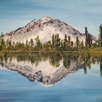 Mountain-Reflections-acrylic-Theresa-Williams