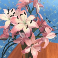 Blue-Wall-with-Lilies_Ben-Groff_oil_400