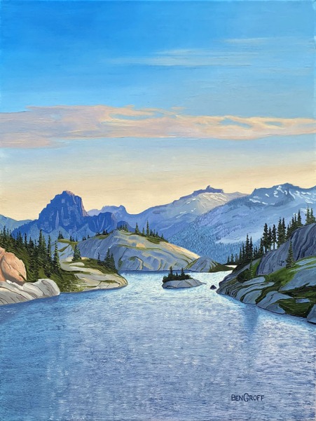 Robin Lake 3 by Ben Groff, Oil