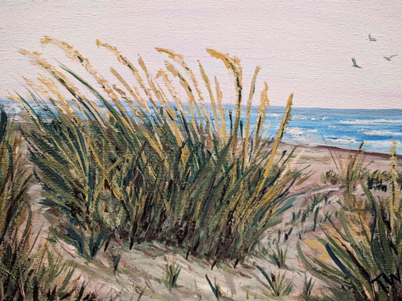 Beach Grass by Theresa Williams, Acrylic