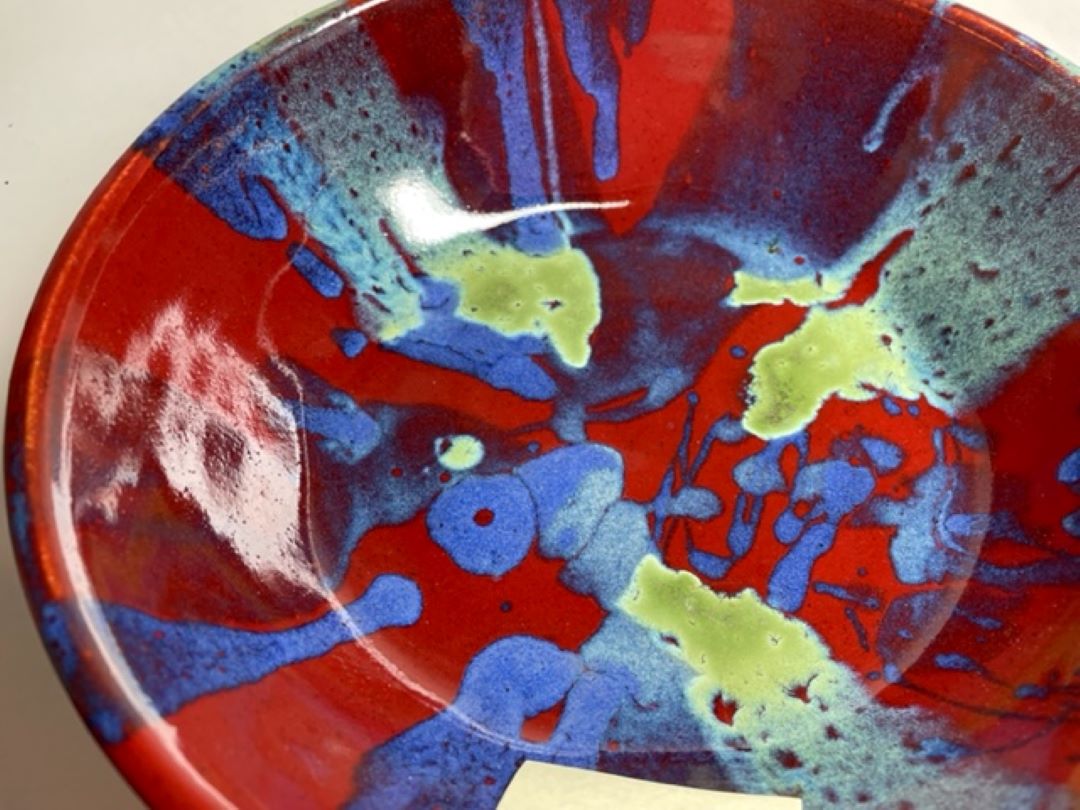 Red Bowl by Diane Kallaway, Pottery