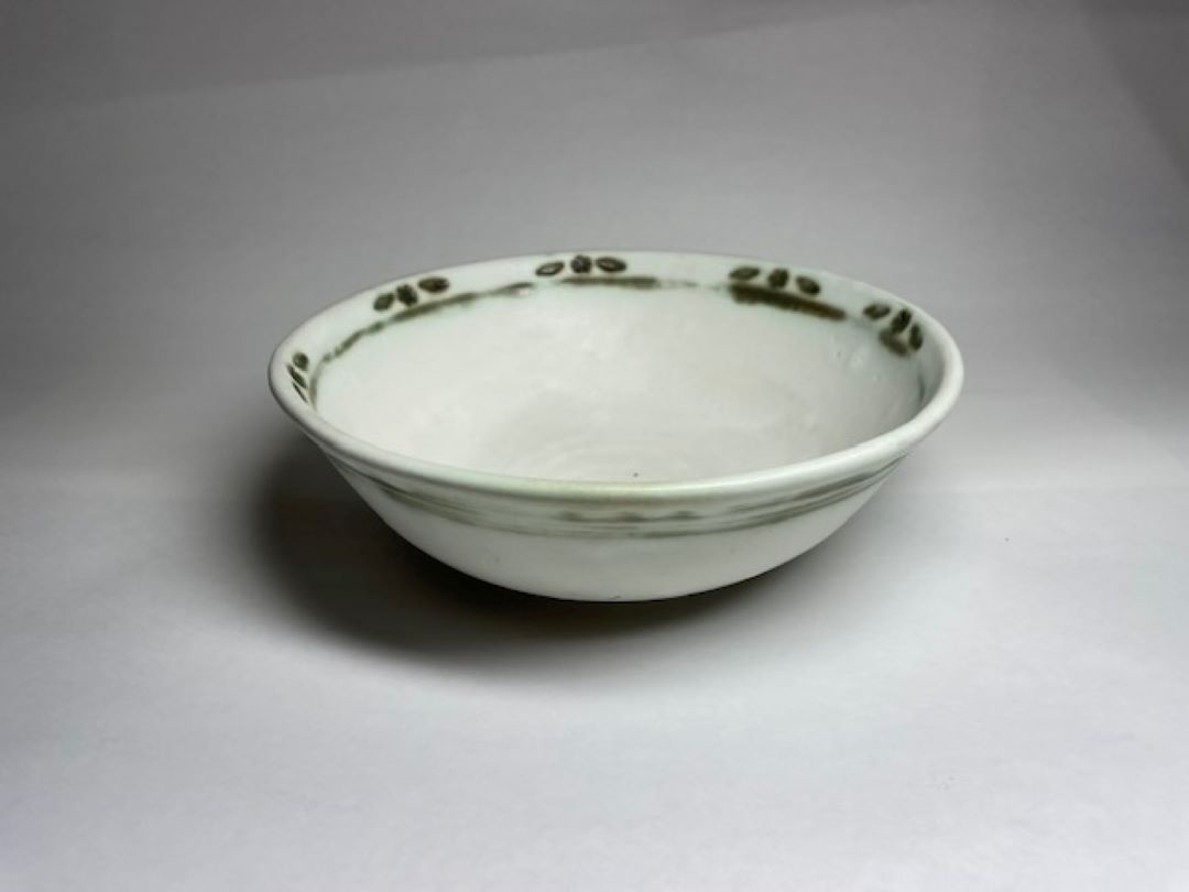 White Matte Bowl by Diane Kallaway, Pottery