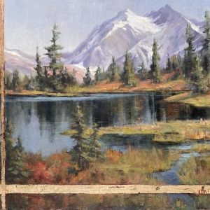 Milton-Irina-Kirienko-Picture-Lake-oil-gold-leaf