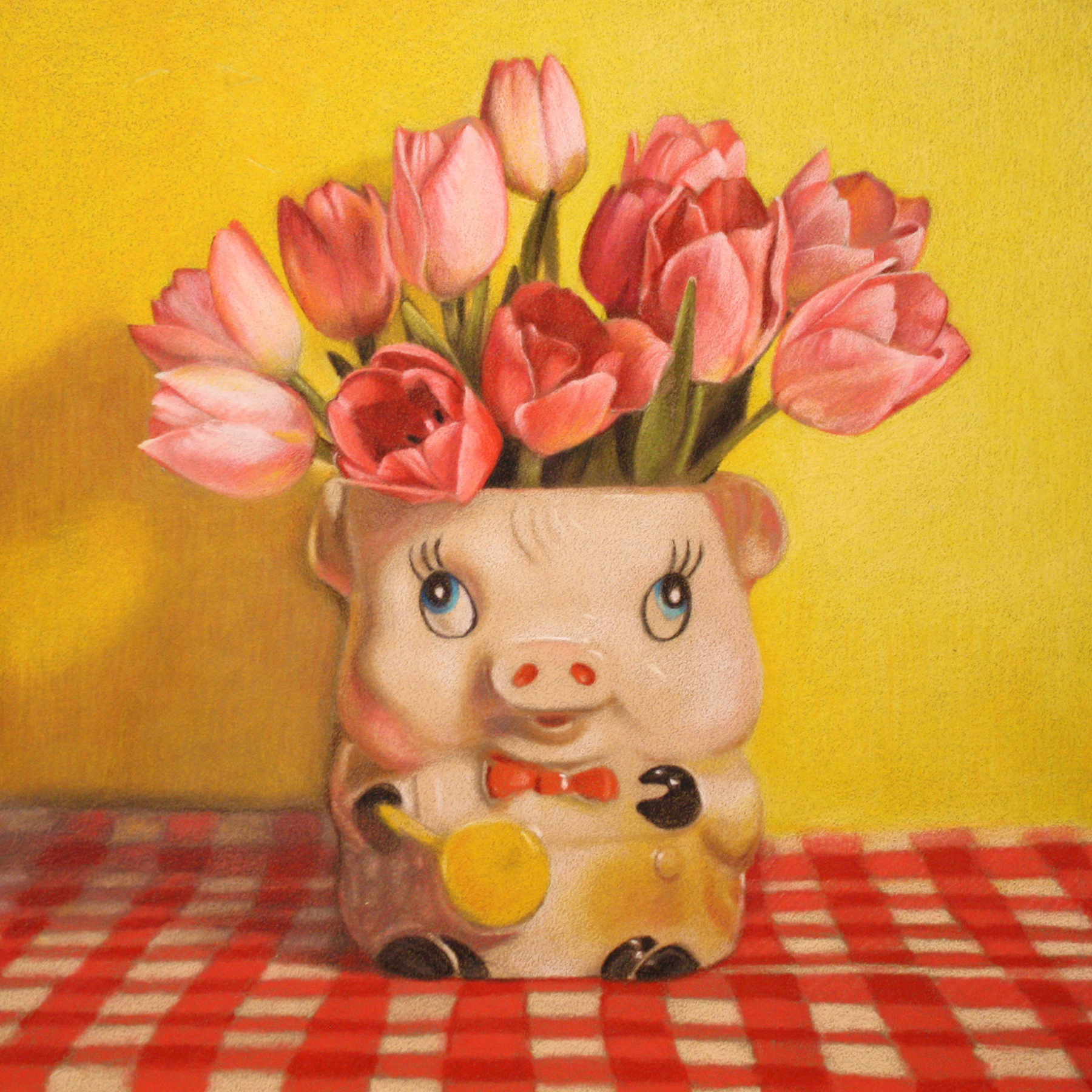 This Little Piggy by Nicole Caulfield, Colored Pencil