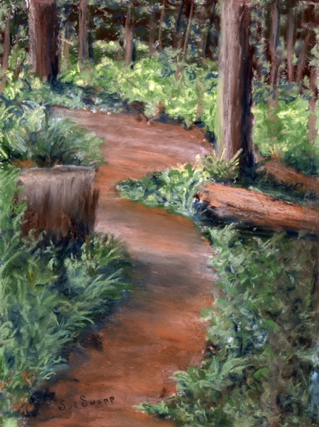 Through the Forest by Susan Swapp, Pastels