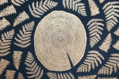 Tree and Fern 1 by Hannah Mason, Linocut Print
