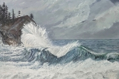 Crashing Waves by Theresa Williams, Acrylic