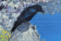 Resting Raven by Theresa Williams, Acrylic