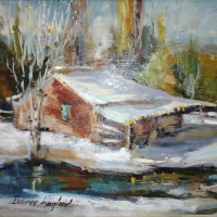 DeloresHaugland-Snowy-Cabin